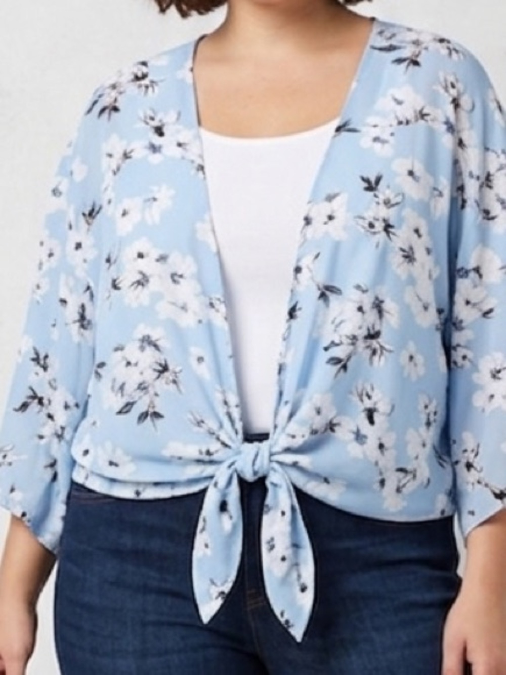 QED London Oversized Front Tied Top